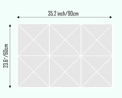 Cork Board 24 x36 Alternative - 6 Pack Felt Wall Tiles with Safe Removable Adhesive Tabs, Cork Boards for Walls Cork Board for Home Office Pin Board Tack Board - Blue Marble