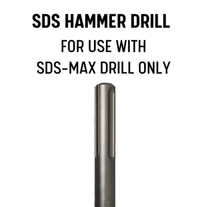 Drill America 1-3/8” X 47-1/4" SDS-Max Multicut Dust Extraction Drill Bit