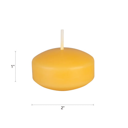 Mega Candles 12 pcs Scented Citronella Floating Candles, Hand Poured Wax Candle 2 Inch Diameter, Indoor & Outdoor Use, Camping, Festivities, Events, Party Usage, Patio, Barbecue BBQ, Picnics