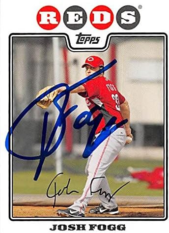 Sports Memorabilia Autograph Warehouse 247298 Josh Fogg Autographed Baseball Card - Cincinnati Reds 2008 Topps - No. 453