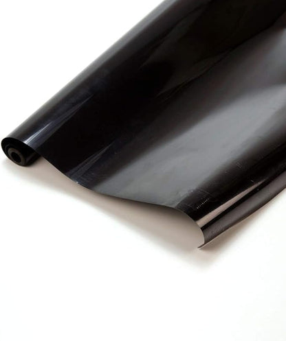 Viloga 5 Meters RC Plane Covering Film 60 x 500cm 1 Roll Black High Strength Heat Shrinkable Covering Film for Fix Wing RC Balsa Wood Model Airplane (Black)
