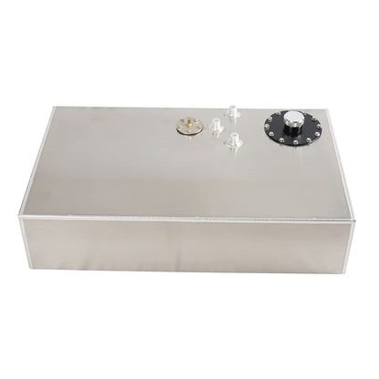 GSTP 17 Gallon Fuel Cell with Cap Level Sender Street Drift Aluminum Silver
