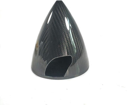 RC Airplane Spinner Carbon Fiber Spinner 1 Piece 2.25/2.5/3/3.25/3.5/4/4.25/4.5/4.75” 3 Blades Black for Gas RC Airplane Model CW Tractor Prop