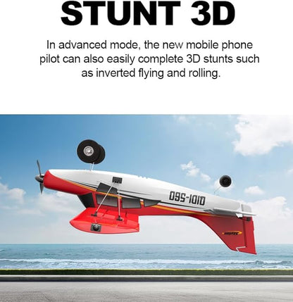 QIDI-560 M7 Off-Road Aircraft 3D RC Plane One-Key Hanging Stunt Fixed Wing with Wind Resistant Flight Control for Beginner and Experienced Ready to Fly(Blue)