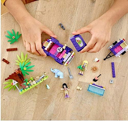 LEGO Friends Baby Elephant Jungle Rescue 41421 Adventure Building Kit Animal Rescue Playset That Comes with a Toy Truck and Trailer Plus Friends Emma and Stephanie (203 Pieces)