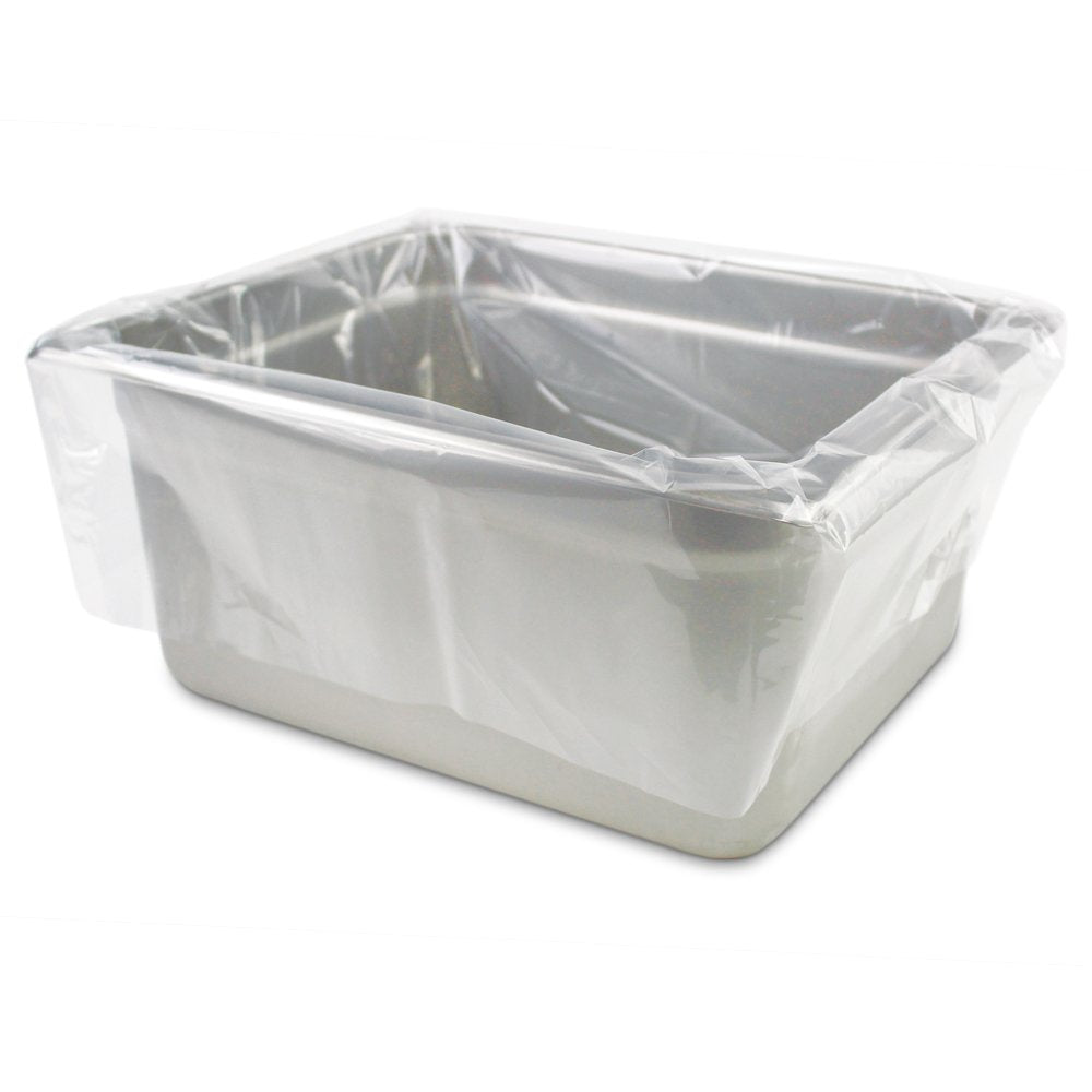 PanSaver Hotel Pan Clear Liners for Easy Clean Up - Disposable Buffet Pan Liners, Ovenable up to 400F (Half Pan - X-Deep | 23 x 18 IN)