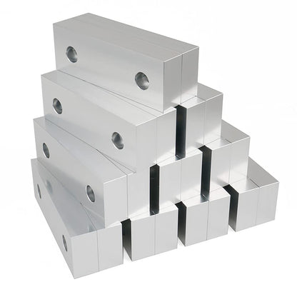 10 Set 20pcs 6 x 2 x 1 Soft Jaws Set Standard Machinable Aluminum Compatible with Kurt 6" Vise Jaws