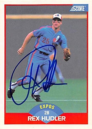 Autograph Warehouse 247195 Rex Hudler Autographed Baseball Card - Montreal Expos 1989 Score - No. 470