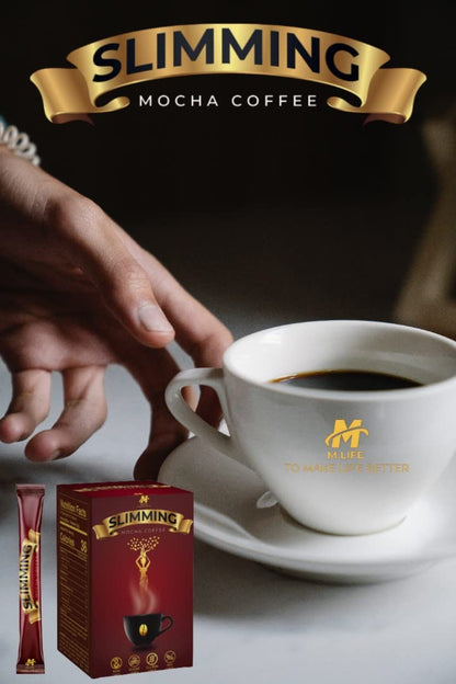 Slimming Mocha Coffee – Burn + Control Herbal Coffee – Metabolism & Weight Management – Premium Arabica & Robusta Blend – Sugar Free, Gluten Free, Keto Friendly