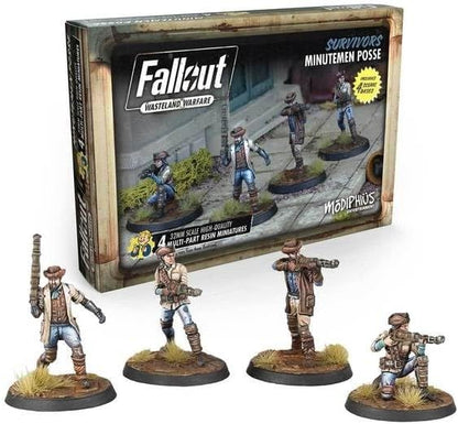 Fallout Wasteland Warfare Survivors Minutemen Posse Miniatures