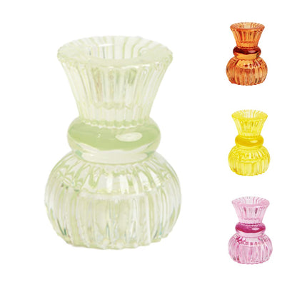 Talking Tables Small Light Green Glass Candle Holder for Candlesticks or Tea Lights | Decorative Easter Table Decorations, One Size, (Boho-GRN-SMLCNDLHOLD)