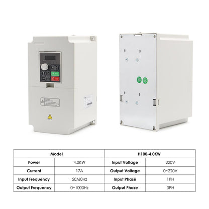 G-Penny 4.0KW H100 Model 220V Inverter VFD Variable Frequency Drive 0-1000Hz 3PH Output