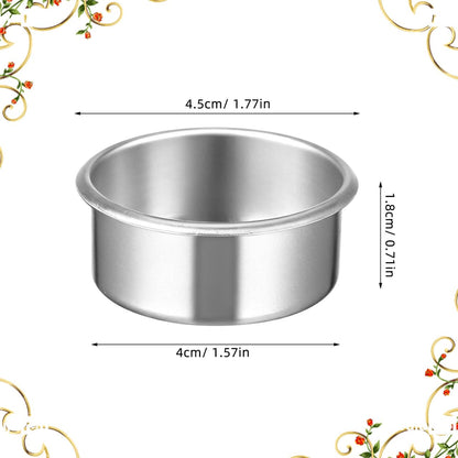 Homoyoyo 20pcs Empty Candle Tins - Metal Tealight Candles Holders for DIY Candle Making - for Christmas Votive and Iron Cups Home Crafts