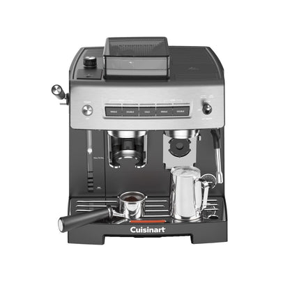 Cuisinart Espresso Bar Grind & Brew Espresso Machine, 16 Grind Settings from Fine to Coarse, Makes Hot or Cold Cafe-Quality Beverages at Home Including Cappuccino, Lattes and Cold Coffee, EM-640