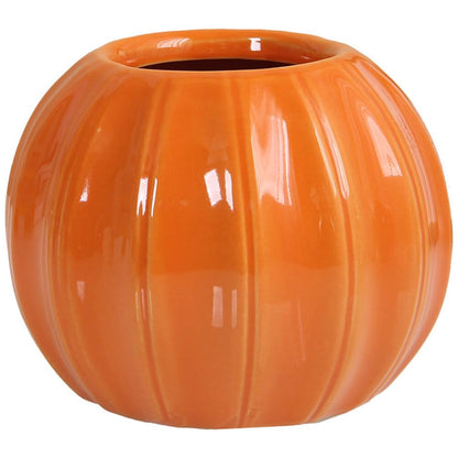 Ceramic Pumpkin Pumpkin Ceramic Candle Holder Halloween Candy Bucket Hydroponic Vase Votive Tealight Candlestick Cup for Weddings Fireplace Coffee Table Mantle Decor