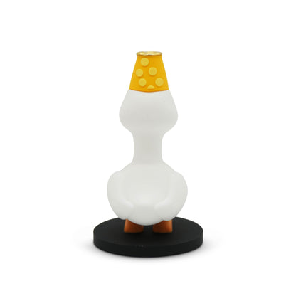GOOFBALLS Funny Birthday Candle Holder – Humorous Party Decoration & Gag Gift – Quirky Cake Topper for Adults & Friends - Silly Goose