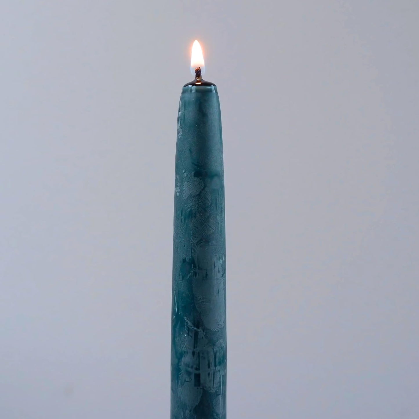 Candlestock Beeswax Taper Candles – Standard 7/8" Diameter, Pure 100% Natural USA Beeswax, Cotton Wick, Dripless, Long-Burning, Handmade in Woodstock, NY- 8 Inches - 1 Pair (2 Candles) - Teal