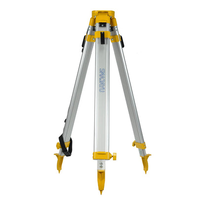 SMAJAYU Aluminum Universal Surveying Tripod, Heavy Duty Construction Tripod Stand, Built-in Strap for Easy Transport, Transit Level Tripod for Laser Level, Total Station & RTK GNSS Base Station