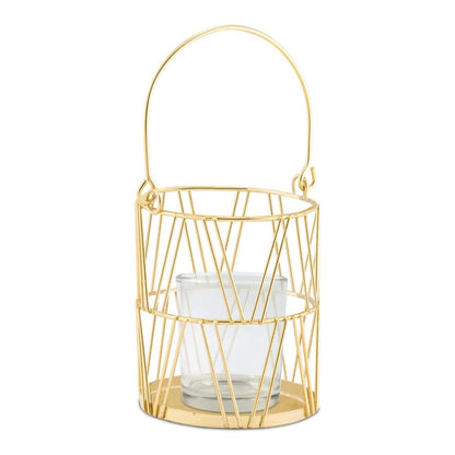 Weddingstar Gold Geometric Candle Lantern