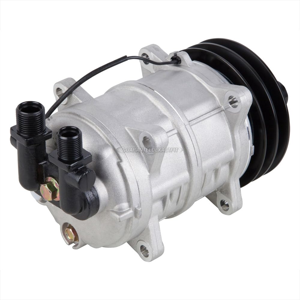 AC Compressor & 135mm Double V-Belt A/C Clutch Replaces Diesel Kiki TM-15 HD 488-45011 Tama Seltec Zexel Valeo - BuyAutoParts 60-02285NA NEW