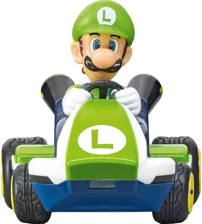 Carrera RC Nintendo Mario Kart 2.4 GHz Mini Collectible Radio Remote Control Toy Car Vehicle - Luigi