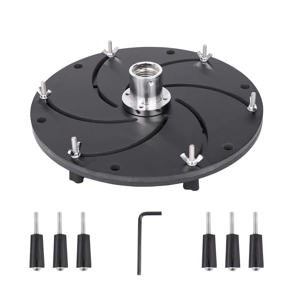 YUEWO Woodworking Lathe Chuck Self-Centering Centrifugal Longworth Chuck Wood Rotary Lathe Chuck Aluminum Alloy for Milling Machine Grinders Bowls Plates M33*3.5 Thread (14 Inch)
