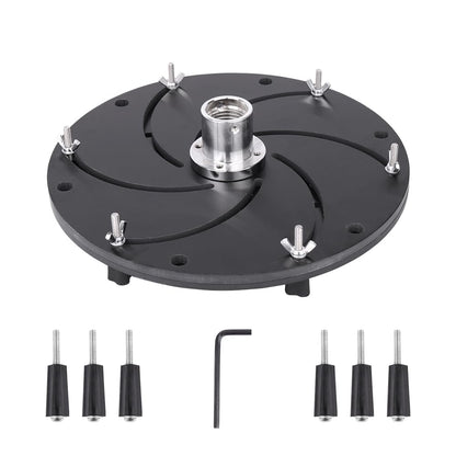 YUEWO Woodworking Lathe Chuck Self-Centering Centrifugal Longworth Chuck Wood Rotary Lathe Chuck Aluminum Alloy for Milling Machine Grinders Bowls Plates M33*3.5 Thread (14 Inch)