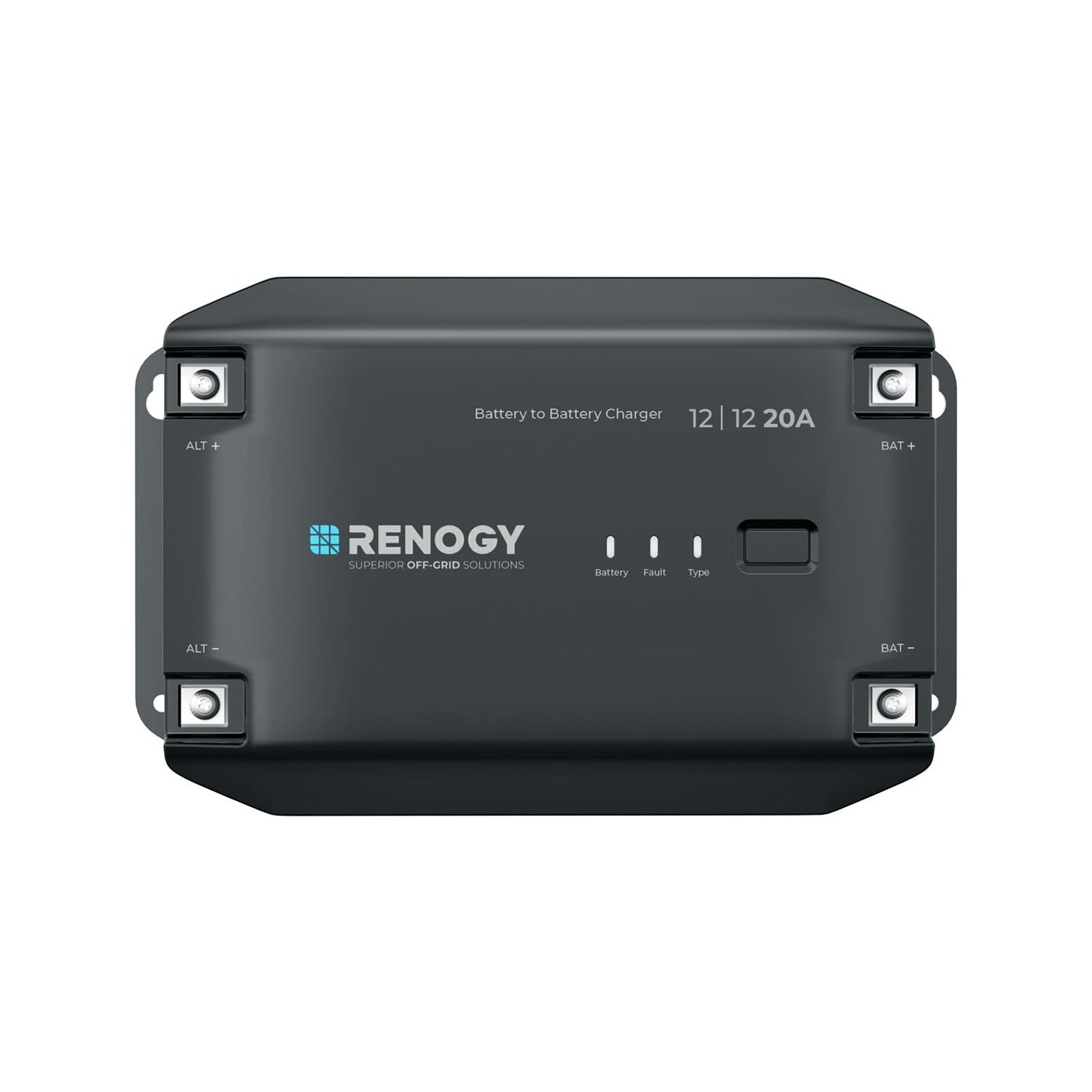 Renogy DC to DC Charger 12V 20A - Multi-Stage Charger for LiFePO4, AGM, Gel, Flooded Batteries | Car, RV, Marine & Boat Battery Charger with Bluetooth Compatibility