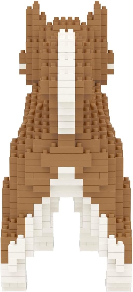 Larcele Micro Dog Building Blocks Mini Pet Building Toy Bricks 814 Pieces KLJM-02(Male Shiba Inu)