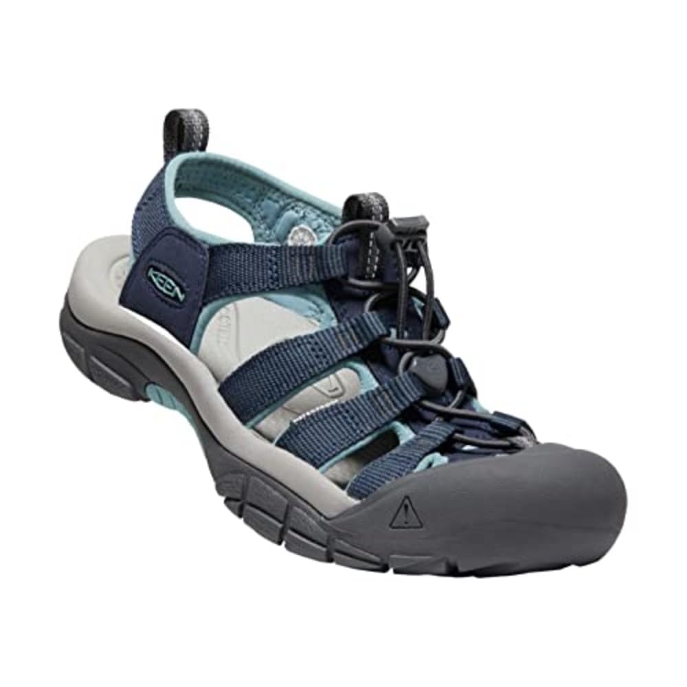 KEEN Women's Newport H2 Closed Toe Water Sandals, Navy/Magnet, 8