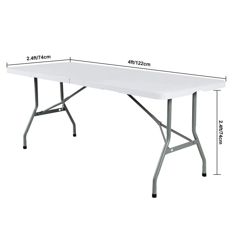 eccwai 2Pack Spandex Waterproof Table Covers 4ft，Spandex 4ft Waterproof Table Cover for Party,Wedding, Banquet, and Events(Lavender)