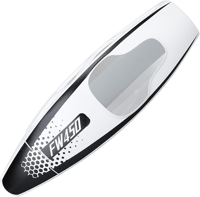 Alomejor RC Helicopter Canopy Cover Anti Crack Enhancedfor Flywing FW450 V3 (White)