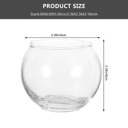 SEWACC 2pcs Glass Tealight Candle Holder Round Clear Votive Candle Holders for Table Centerpieces Wedding Party Decoration