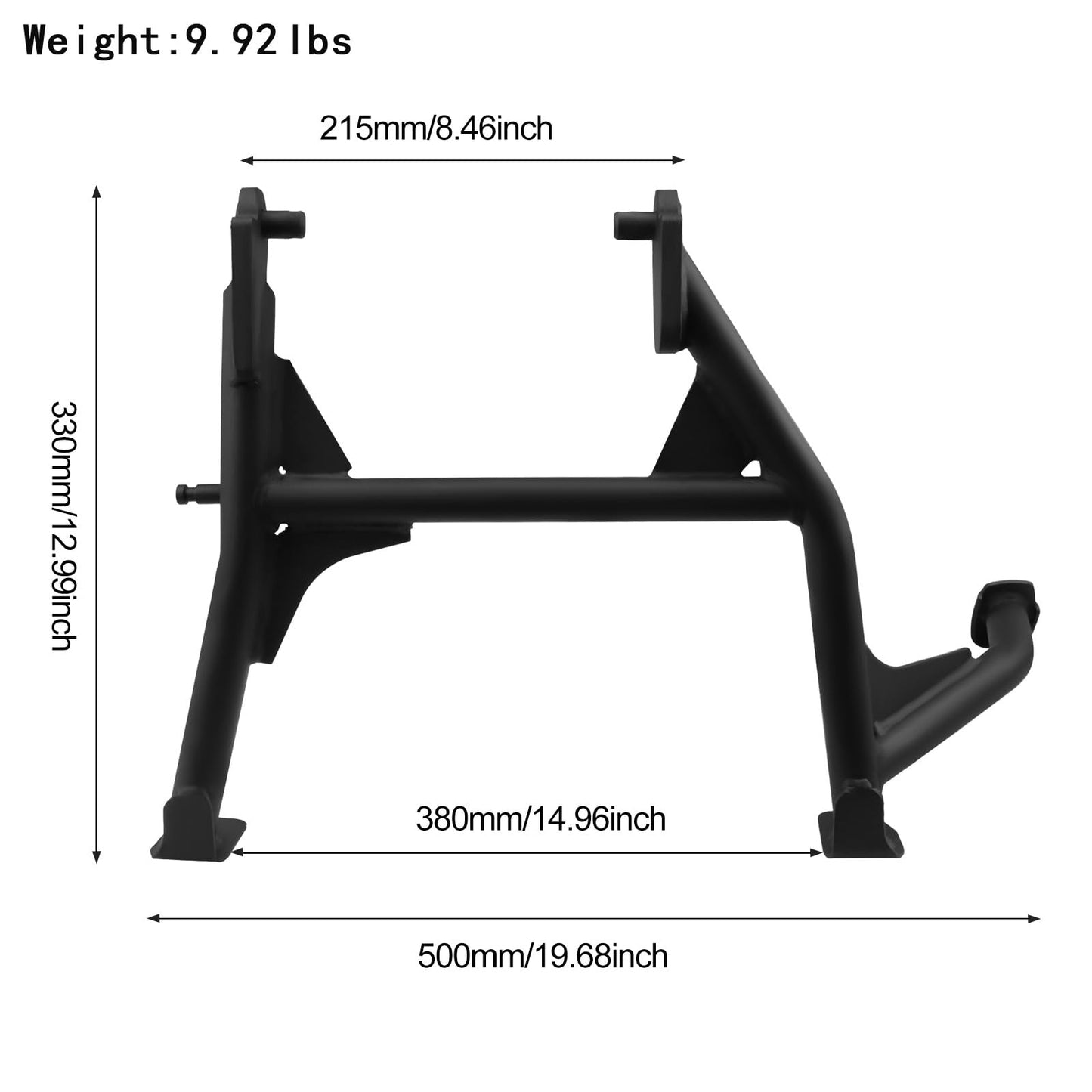 XIDAODIT Motorcycle Center Stand Kickstand and Skid Bash Plate Engine Underbody Guard Set for CFMOTO 450MT 450 MT MT450 IBEX 450 2024-2025