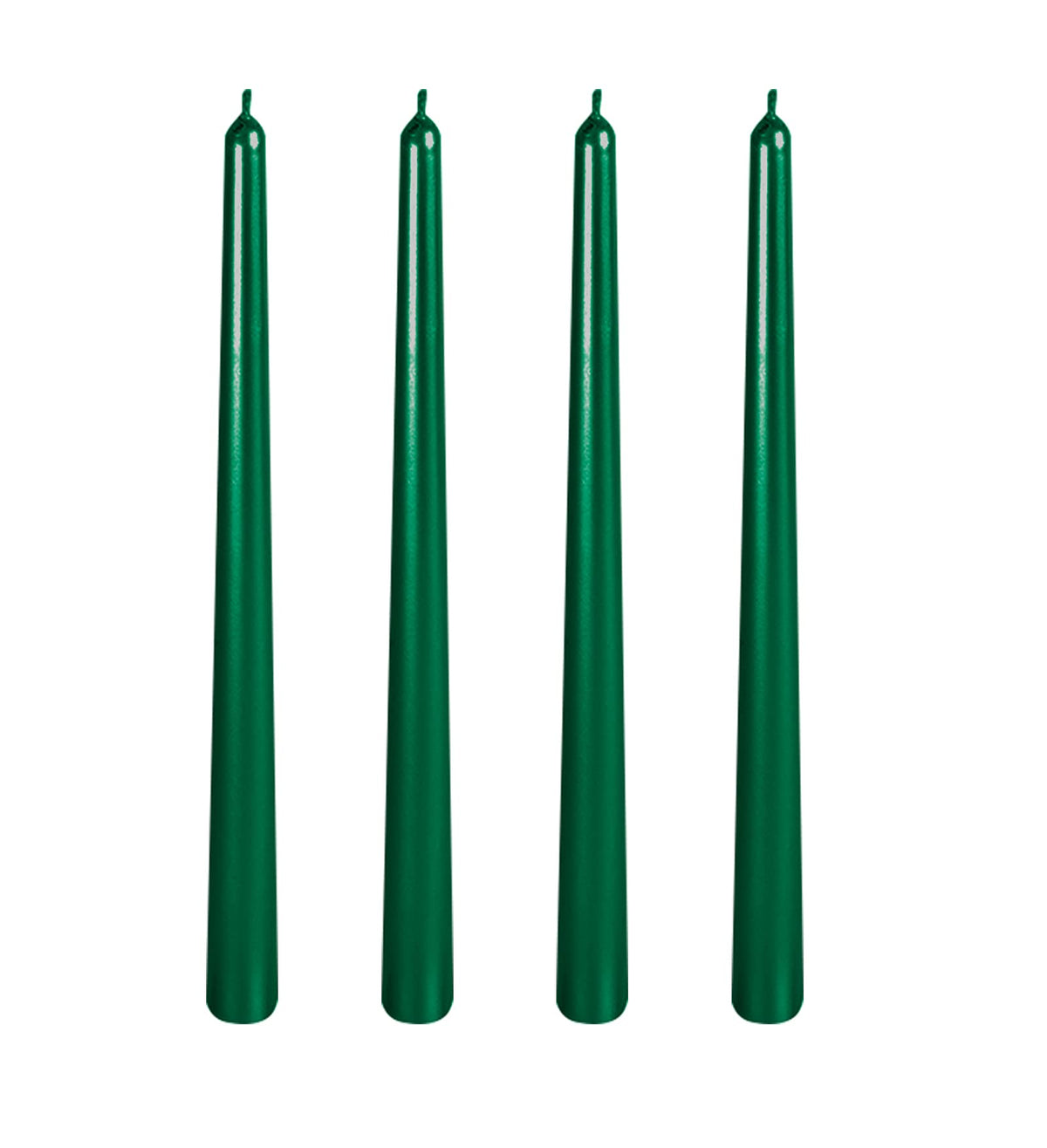 10 Inch Tall Spiral Taper Candles, 8 hrs, Tasteless and Smokeless, Long Candlesticks for Home Dinner, Party, Wedding, Halloween, Christmas (4, Green, 25cm)