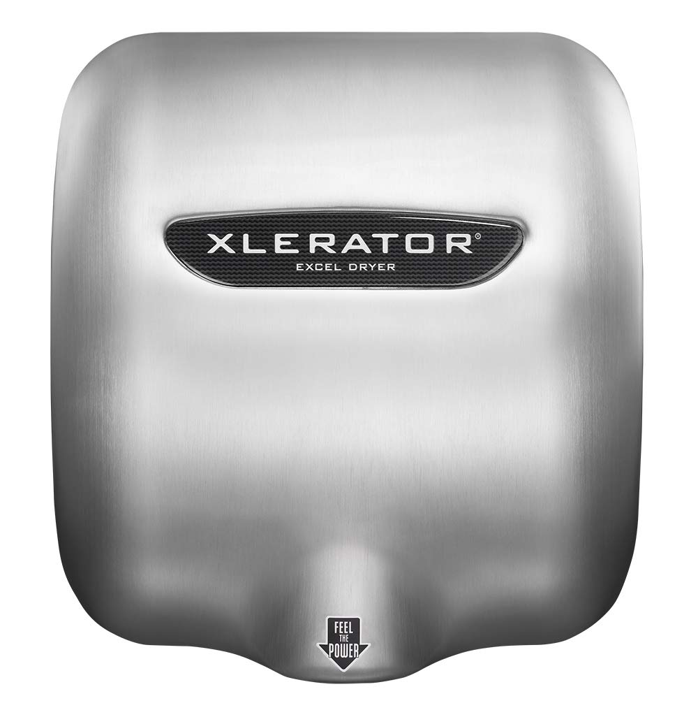 XLERATOR XL-SB Automatic High Speed Hand Dryer with Brushed Stainless Steel Cover, 12.5 A, 110/120 V