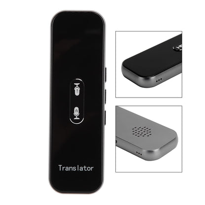 LOCADENCE Language Translator Device, Portable Instant Translator, Translator Intelligent Voice Bt Translator for Travel Business Learning (Black Gray)