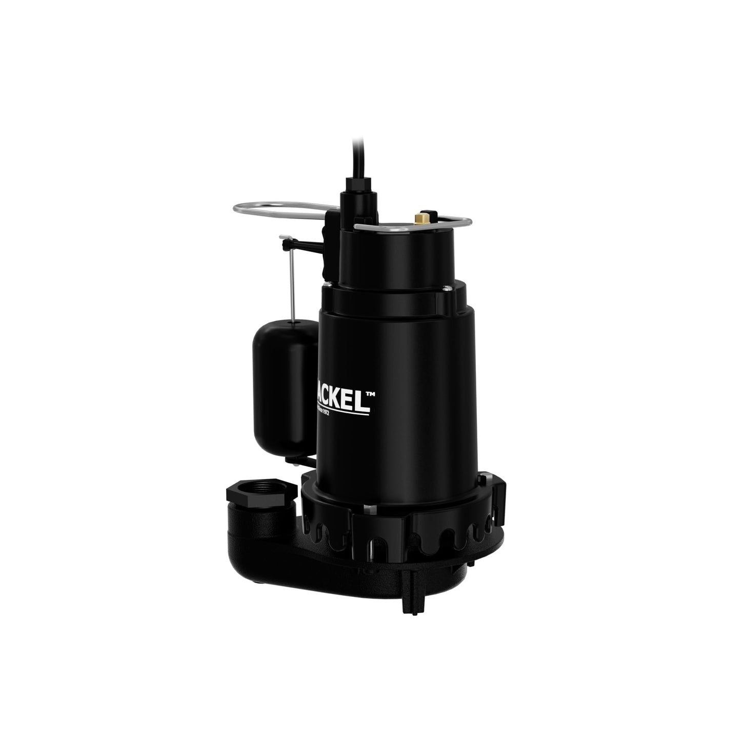 JACKEL SUM330ALS 1/3 HP 4020 GPH Cast Aluminum Submersible Sump Pump with Snap-Action Vertical Float Switch