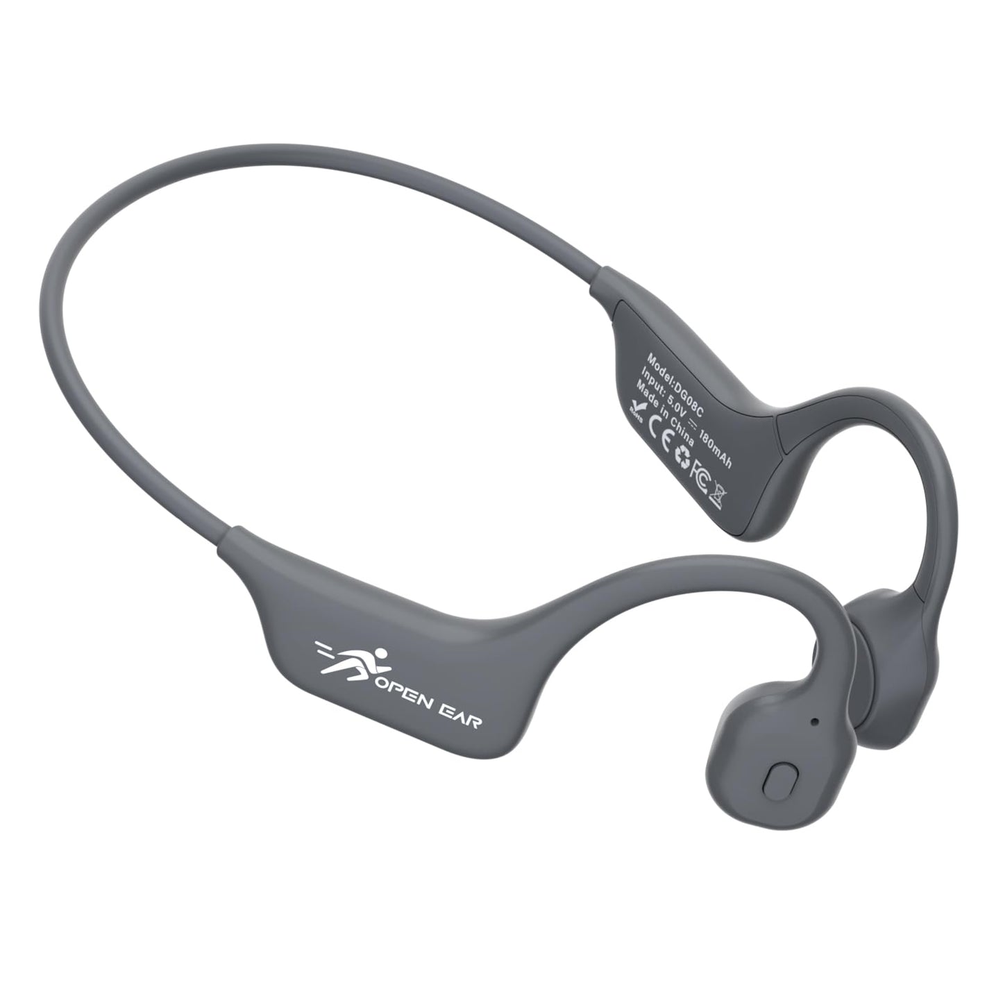 SANOTO Bone Conduction Headphones Bluetooth Open Ear Headphones with Mic, Lightweight Bone Conduction Earbuds IPX5 Waterproof Sport Wireless Earphones for Running Cycling Workout
