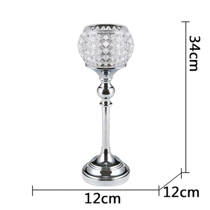 XILIN-1987 Candle Holderss European Table Candle Holder Creative Crystal Candlestick Simple Modern Home Furnishings Decorative Candlestick (Color : C)