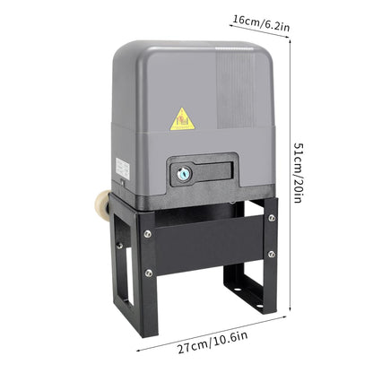 Sliding Gate Opener with WiFi App Control & 4 Remotes, Automatic Electric Gate Motor Complete Kit for Driveway Slide Gates Up to 1400lbs, Chain Driven Security System with Infrared Sensor, Auto Close