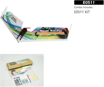31 Delta Wing EPP Plane Model Rainbow Fly Wing 800mm Wingspan KIT Tail-Pusher Version E0511