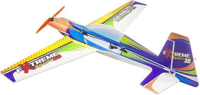 Viloga RC Plane Kit - 710mm Xtreme Sports PP Foam Airplane Model for Adults 3D Aerobatic Outdoor Flying (KIT+Motor+Servos+6CH Receive RX445(FRSKY D16))