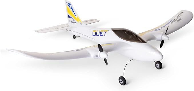 HobbyZone RC Airplane Duet S 2 RTF Everything Needed to Fly is Included with Safe HBZ05300