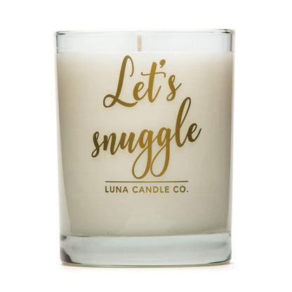Summer Decor Lavender Jar Candle with Hints of Geranium, Luxurious Soy Wax 11oz. Glass, Long Burning Up to 110 Hours of Burn Time, Low Smoke, Aromatherapy, Spa- Let's Snuggle