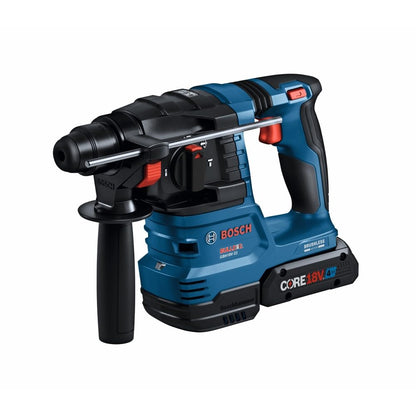 Bosch GBH18V-22K24 18V Brushless SDS-plus® Bulldog™ ¾ In. Rotary Hammer Kit with (2) CORE18V® 4 Ah Advanced Power Batteries
