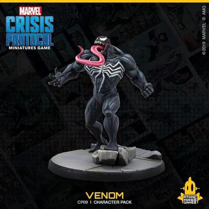 Marvel: Crisis Protocol Venom CHARACTER PACK - Embrace the Power of the Symbiote! Tabletop Superhero Game Ages 14+ 2 Players 90 Minute Playtime Made by Atomic Mass Games