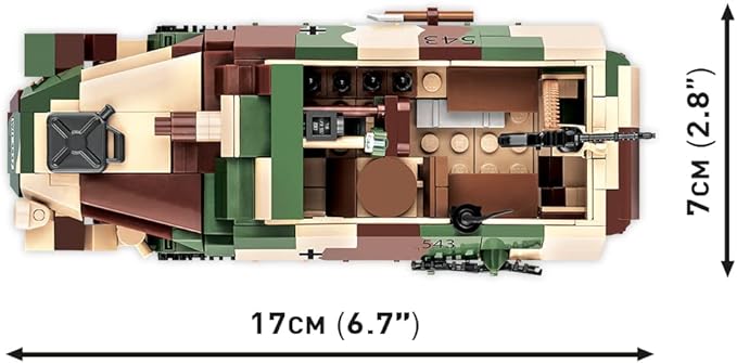 COBI Historical Collection WWII Sd.KFZ. 251/9 STUMMEL Vehicle Building Set 485 Pieces