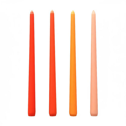 LSXHASGLD 12 Inch Taper Candles, Set of 4, Unscented Smokeless Long Tapered Candle for Wedding Home Decor Christmas