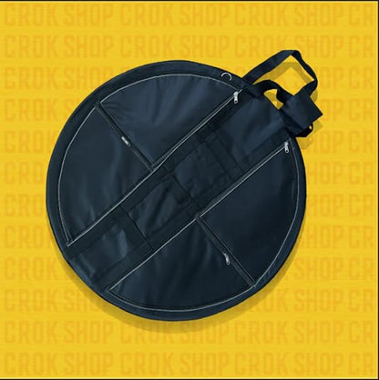 Tournament Crokinole Board – 26 Regulation Size | Solid Wood Fast Surface | Professional Game Set w/Discs &amp Carry Bag | Approved by National Crokinole Association Standards - Black